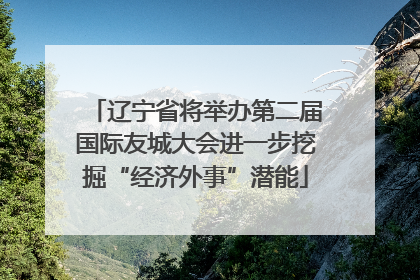 辽宁省将举办第二届国际友城大会进一步挖掘“经济外事”潜能