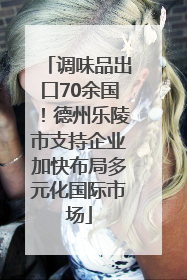 调味品出口70余国！德州乐陵市支持企业加快布局多元化国际市场