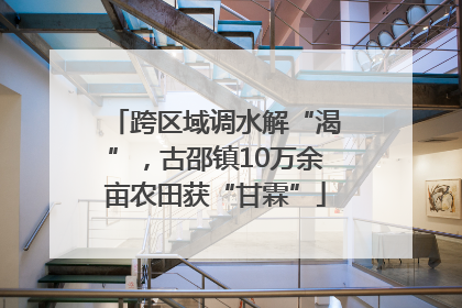 跨区域调水解“渴”，古邵镇10万余亩农田获“甘霖”