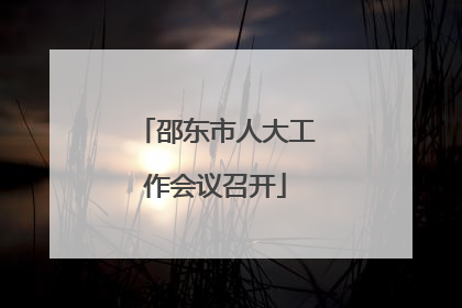 邵东市人大工作会议召开