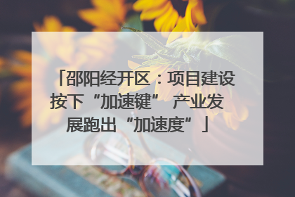 邵阳经开区：项目建设按下“加速键” 产业发展跑出“加速度”