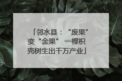 邻水县：“废果”变“金果” 一棵枳壳树生出千万产业