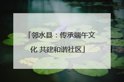 邻水县：传承端午文化 共建和谐社区