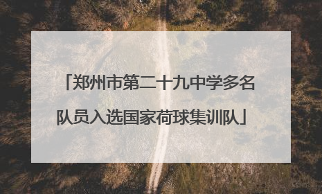 郑州市第二十九中学多名队员入选国家荷球集训队