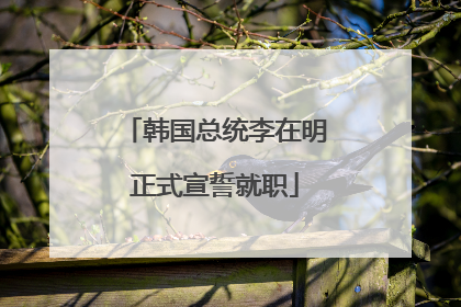 韩国总统李在明正式宣誓就职