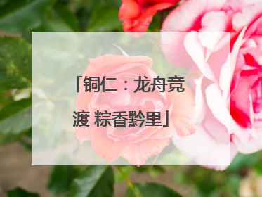 铜仁：龙舟竞渡 粽香黔里