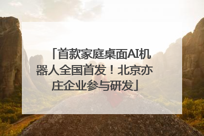 首款家庭桌面AI机器人全国首发！北京亦庄企业参与研发