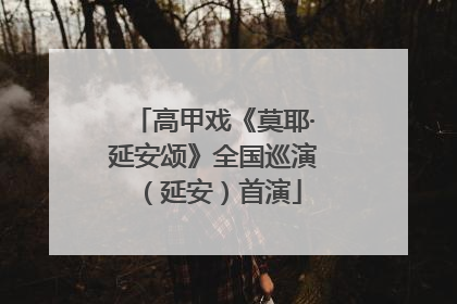 高甲戏《莫耶·延安颂》全国巡演（延安）首演