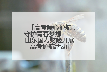 高考暖心护航，守护青春梦想——山东国寿财险开展高考护航活动