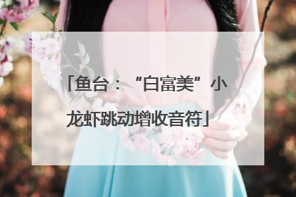 鱼台：“白富美”小龙虾跳动增收音符