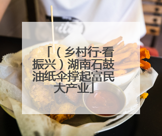 （乡村行·看振兴）湖南石鼓油纸伞撑起富民大产业
