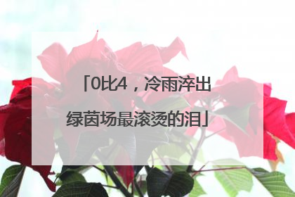 0比4，冷雨淬出绿茵场最滚烫的泪