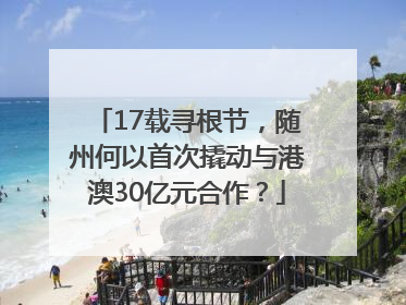 17载寻根节，随州何以首次撬动与港澳30亿元合作？