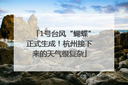 1号台风“蝴蝶”正式生成！杭州接下来的天气很复杂