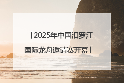 2025年中国汨罗江国际龙舟邀请赛开幕