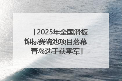 2025年全国滑板锦标赛碗池项目落幕 青岛选手获季军