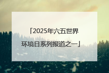 2025年六五世界环境日系列报道之一