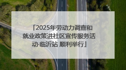 2025年劳动力调查和就业政策进社区宣传服务活动·临沂站 顺利举行