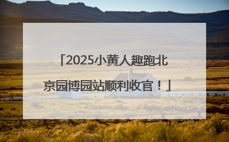 2025小黄人趣跑北京园博园站顺利收官！
