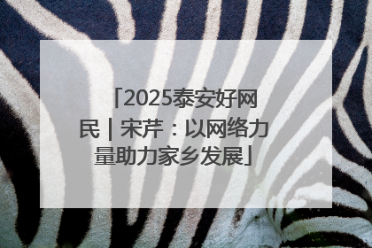 2025泰安好网民｜宋芹：以网络力量助力家乡发展