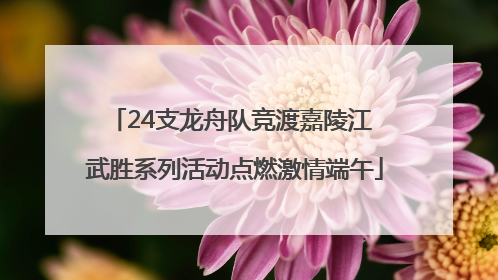 24支龙舟队竞渡嘉陵江 武胜系列活动点燃激情端午